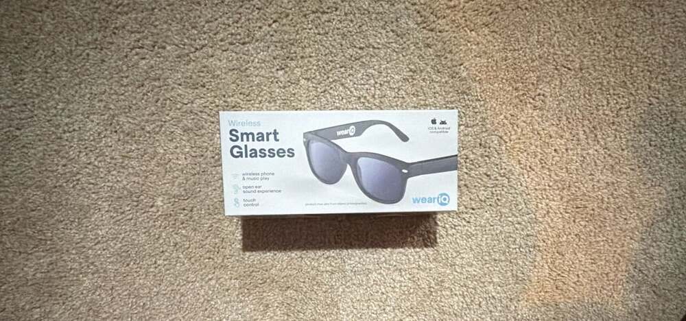 WeariQ Wireless Smart Glasses with Open-Ear Audio and Touch Control
